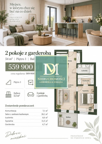 Mieszkanie Sprzedaż Szczecin Podjuchy 1