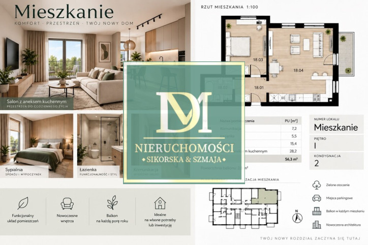 Mieszkanie Sprzedaż Szczecin Podjuchy 1