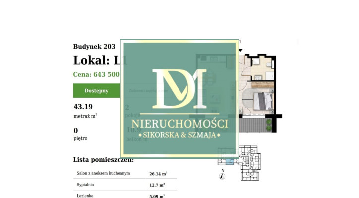 Mieszkanie Sprzedaż Grzybowo Nadmorska 8